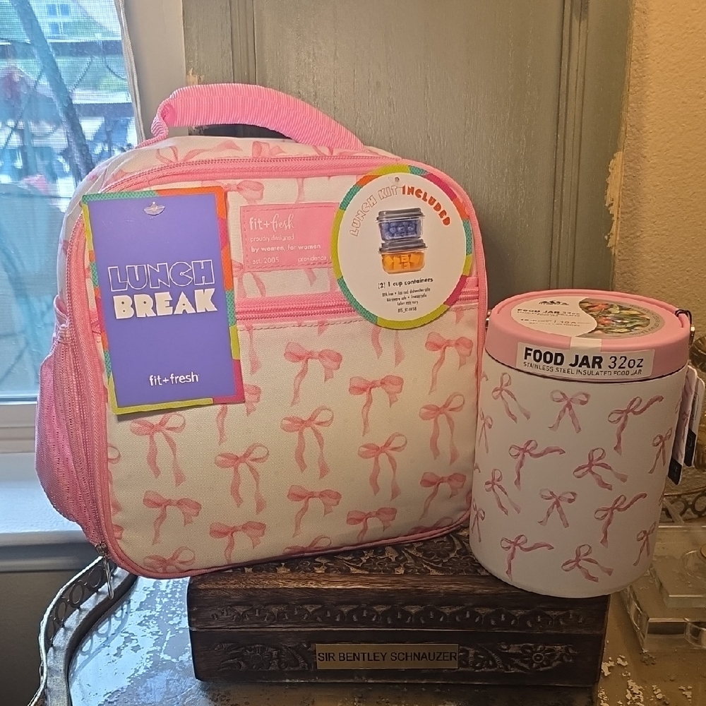 Pink Bow Tote Bag